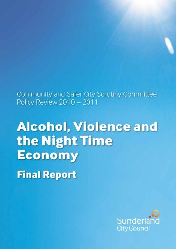 Alcohol, Violence and the Night Time Economy - Sunderland City ...