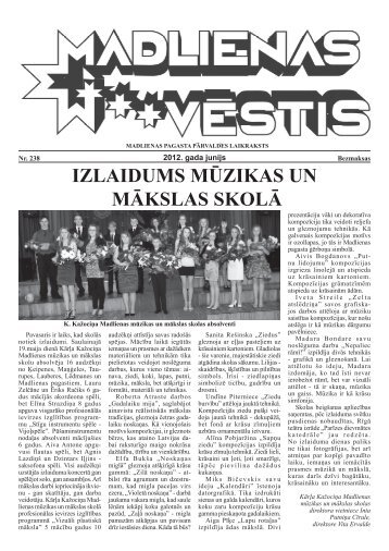 "Madlienas VÄstis", jÅ«nijs - Ogres novads