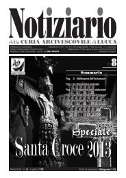 notiziario - Arcidiocesi di Lucca