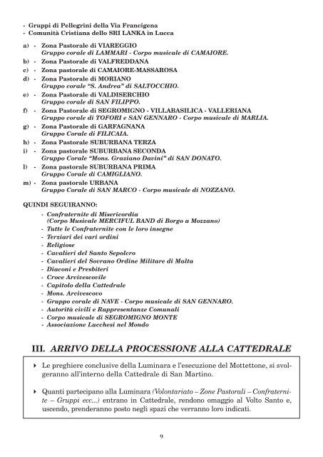 notiziario - Arcidiocesi di Lucca