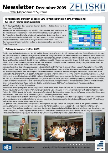 Newsletter Dezember 2009 (484 KB) - Zelisko