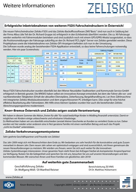 Newsletter Dezember 2009 (484 KB) - Zelisko