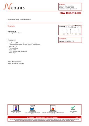 Download the PDF datasheet - Nexans