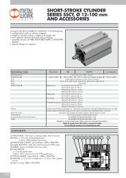 Short-stroke cylinders series SSCY Ã 12-100 mm and ... - Metal Work