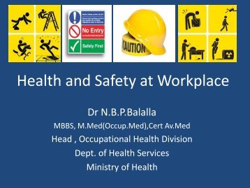 Health and Safety at Workplace by MOH