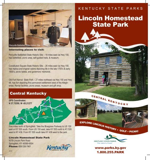 Lincoln Homestead State Park Kentucky State Parks