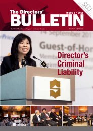 Director's Criminal Liability - Singapore Institute of Directors