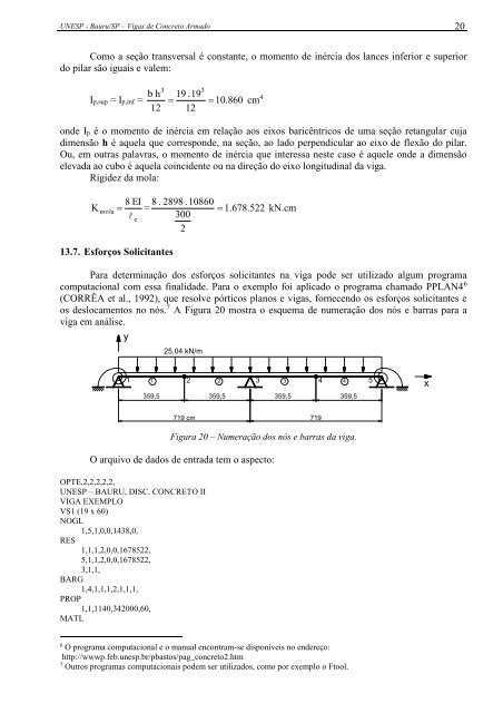 Vigas de Concreto Armado - Unesp