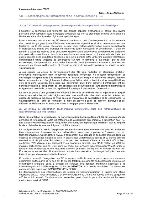 Programme opérationnel FEDER 2007-2013 - Le Conseil Général ...