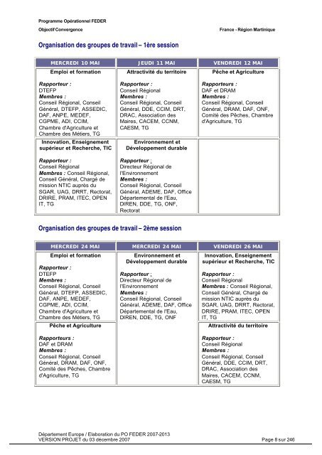 Programme opérationnel FEDER 2007-2013 - Le Conseil Général ...