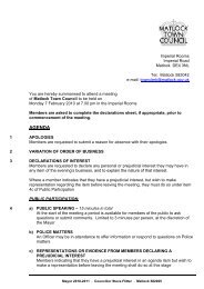 Agenda & Appendices 07/02/11 - Matlock Town Council