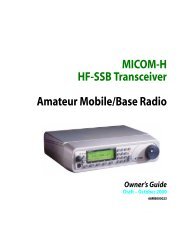 MICOM-H HF-SSB Transceiver Amateur Mobile/Base ... - Mobat-USA