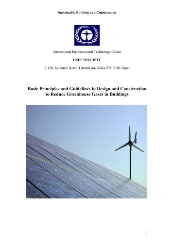 Sustainable Building and Construction - International Environmental ...