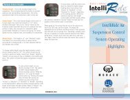 IntelliRide Air Suspension Control System Operating Highlights - FSIP