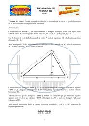 DEMOSTRACIÃN DEL TEOREMA DEL CATETO 1 Teorema del ...