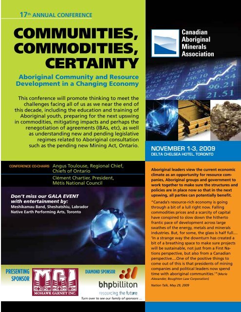 Canadian Aboriginal Minerals Association 17th Annual Conference