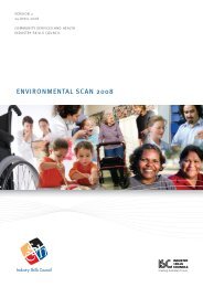Environmental Scan 2008 - Community Services & Health Industry ...