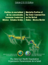 PoblaciÃ³n y mortalidad - Mexico Border Health Commission