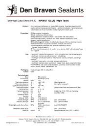 Technical Data Sheet 04.40 MAMUT GLUE (High Tack) - Den Braven