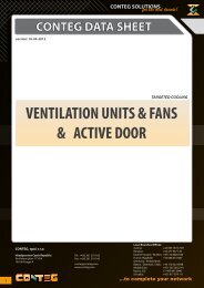 conteg data sheet ventilation units & fans & active door