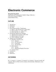 Electronic Commerce - Dr. Hong-Mei Chen - University of Hawaii