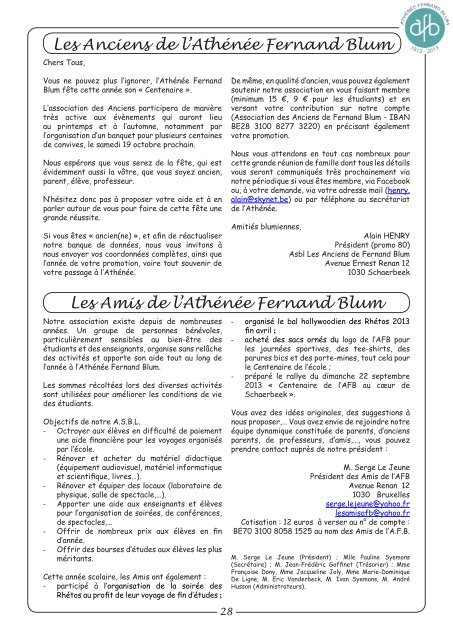 Les Echos de l'AFB 2012-2013 (document pdf 10,5 Mo) - AthÃ©nÃ©e ...