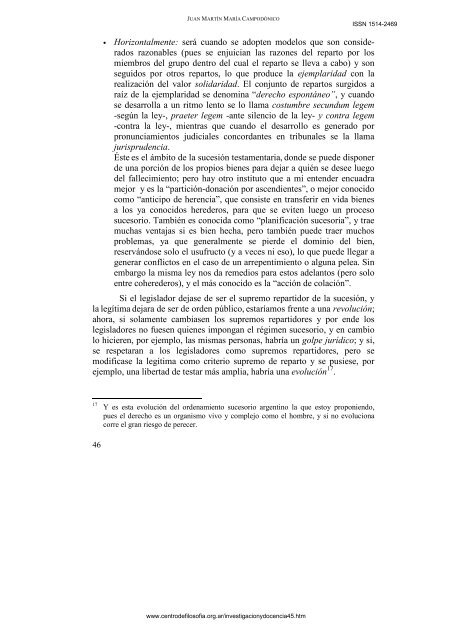 una mirada trialista sobre algunos aspectos del derecho sucesorio ...