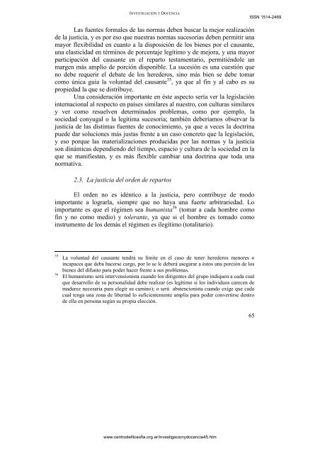 una mirada trialista sobre algunos aspectos del derecho sucesorio ...