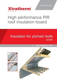 High performance PIR roof insulation board - Xtratherm