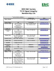 Membership List - IEEE EMC Society