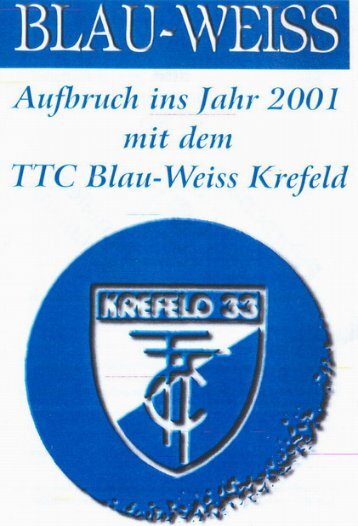 Termine - TTC Blau-Weiß Krefeld 1933 eV