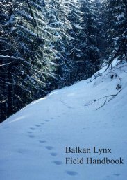 Balkan lynx Field handbook.indd