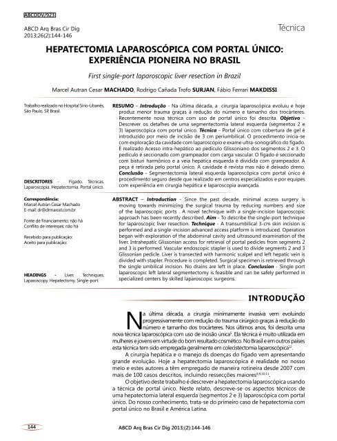 PDF (171Kb) - Dr Marcel Autran Cesar Machado