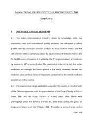 Draft NATIONAL PHARMACEUTICALS PRICING POLICY, 2011 ...