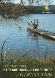 Lake Macquarie Streambank and Foreshore Planting Guide