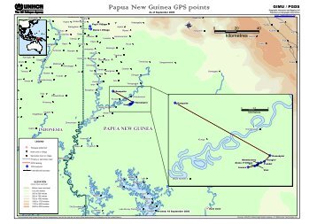 Papua New Guinea GPS points -September 2003 - UNHCR