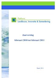 Download - Platform Landbouw, Innovatie en Samenleving