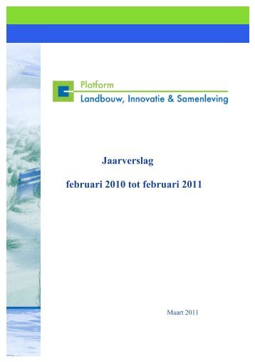 Download - Platform Landbouw, Innovatie en Samenleving