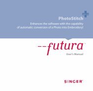 Photostitch Manual - SINGER Futura Support