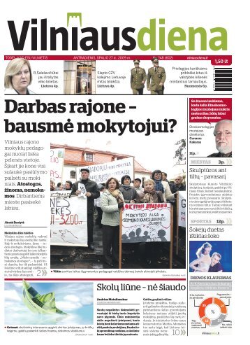 Darbas rajone â bausmÄ mokytojui? - Diena.lt