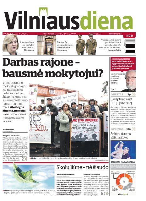 Darbas rajone â bausmÄ mokytojui? - Diena.lt