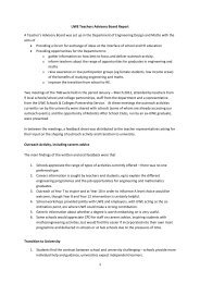 1 UWE Teachers Advisory Board Report A Teacher's Advisory Board ...