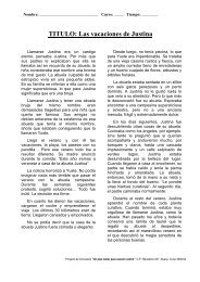 4 PRUEB 2 las vacaciones de Justina texto y preguntas - Illueca