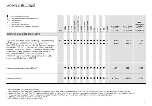 Download Preisliste C-Klasse T-Modell gÃ¼ltig ab ... - Mercedes-Benz