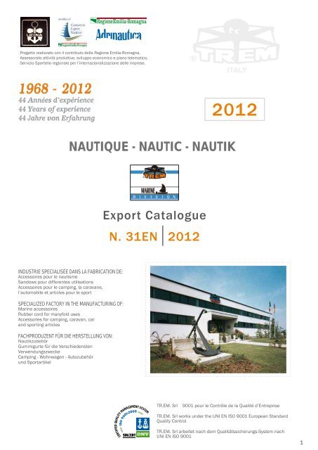 Export Catalogue N. 31EN2012 NAUTIQUE  - Columbus Marine