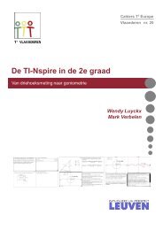 Cahier 25: De TI-Nspire in de tweede graad