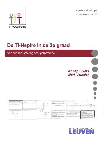 Cahier 25: De TI-Nspire in de tweede graad