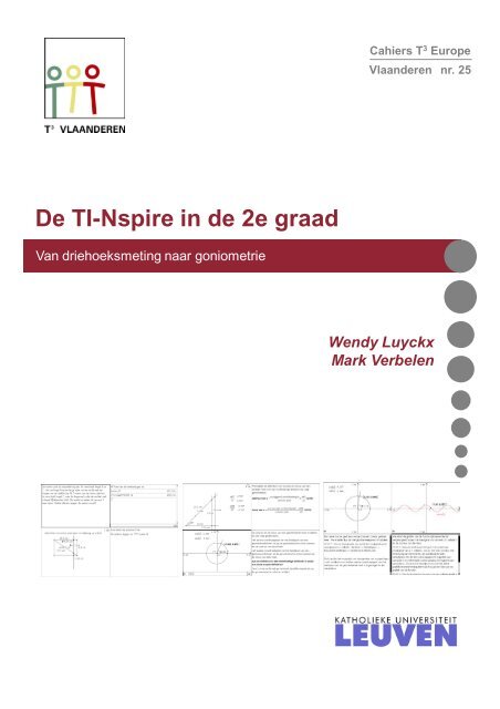 Cahier 25: De TI-Nspire in de tweede graad
