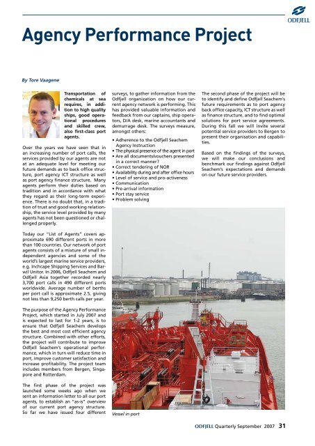 Quarterly September 2007 - Odfjell