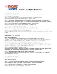 Services and Apps - WCNC 2009